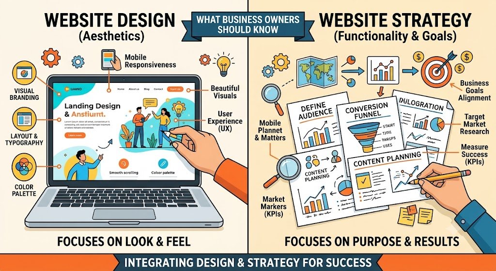 Website design and Website strategy
