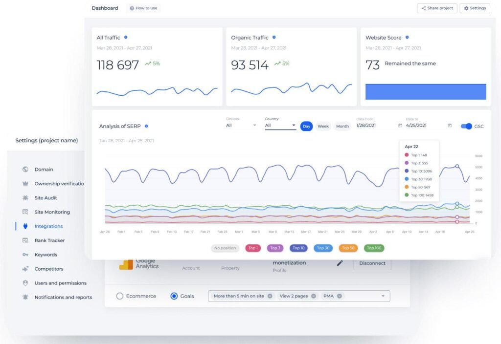 SEO improving search rankings for a small business website